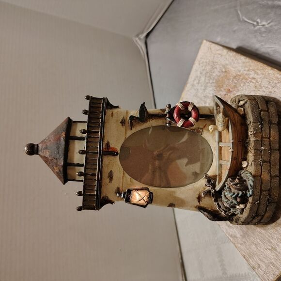 Nautical Lighthouse Photo Frame.  Battery Op Lights Up C3 - Picture 5 of 5